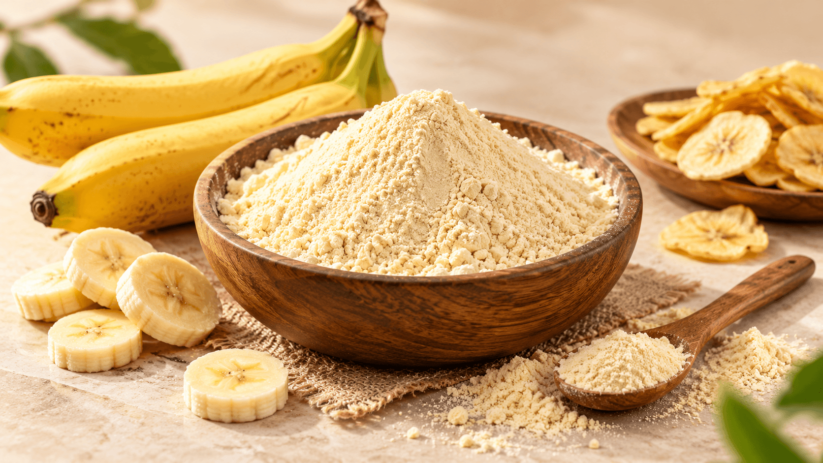 Pure Dehydrated Raw Banana Powder